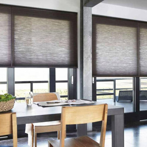 Wholesale Cellular Shades & Sliders | 9/16 Single Cell Light Filtering | Crush Fabric | Just Shades Corporation